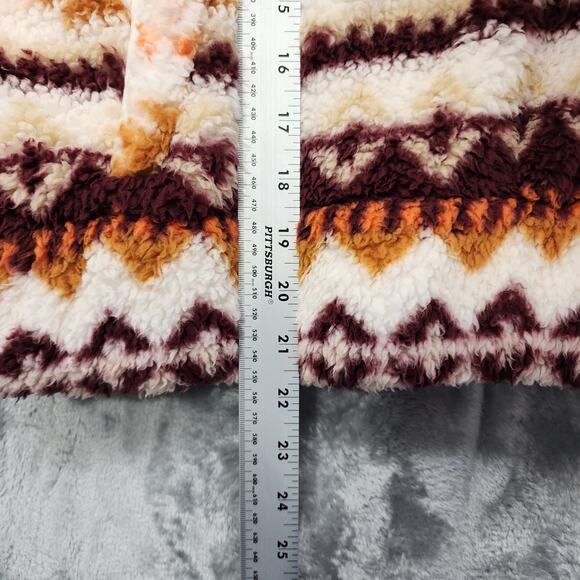 Arizona Jean Co. Jacket Womens XXL Fleece Aztec Southwest 1/2 Zip Pullover Crop - Picture 8 of 9